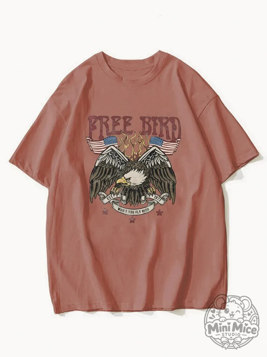 Free Bird American Eagle Graphic T-Shirt
