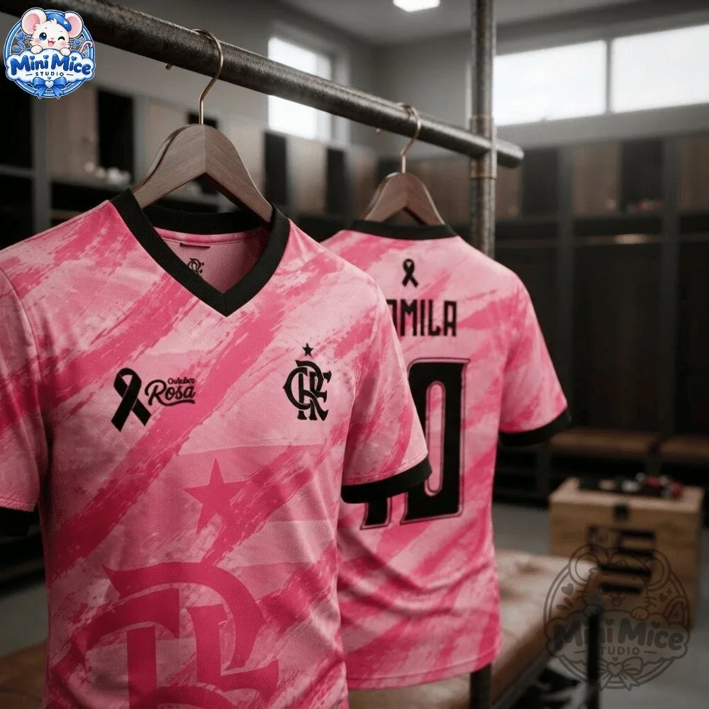 Flamengo Outubro Rosa 2026 27 Special Jersey Shirt 9 Flamengo Outubro Rosa 2026 27 Special Jersey Shirt