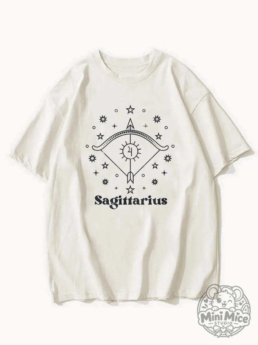 Sagittarius Zodiac Sign Astrology Horoscope Constellation T-Shirt