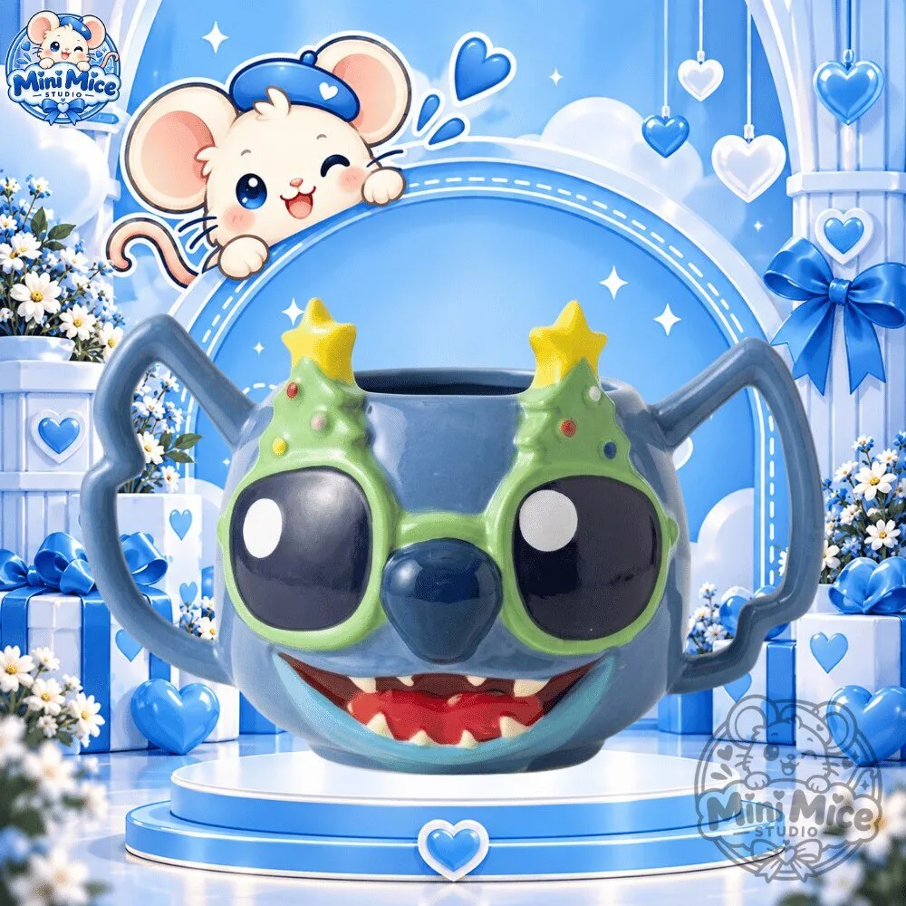 Disney Stitch Christmas 3D Mug 2026 Special 7 Disney Stitch Christmas 3D Mug 2026 Special