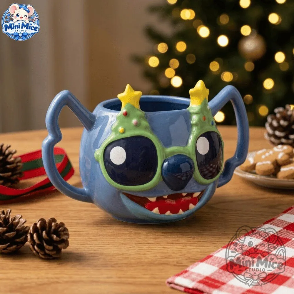 Disney Stitch Christmas 3D Mug 2026 Special 9 Disney Stitch Christmas 3D Mug 2026 Special