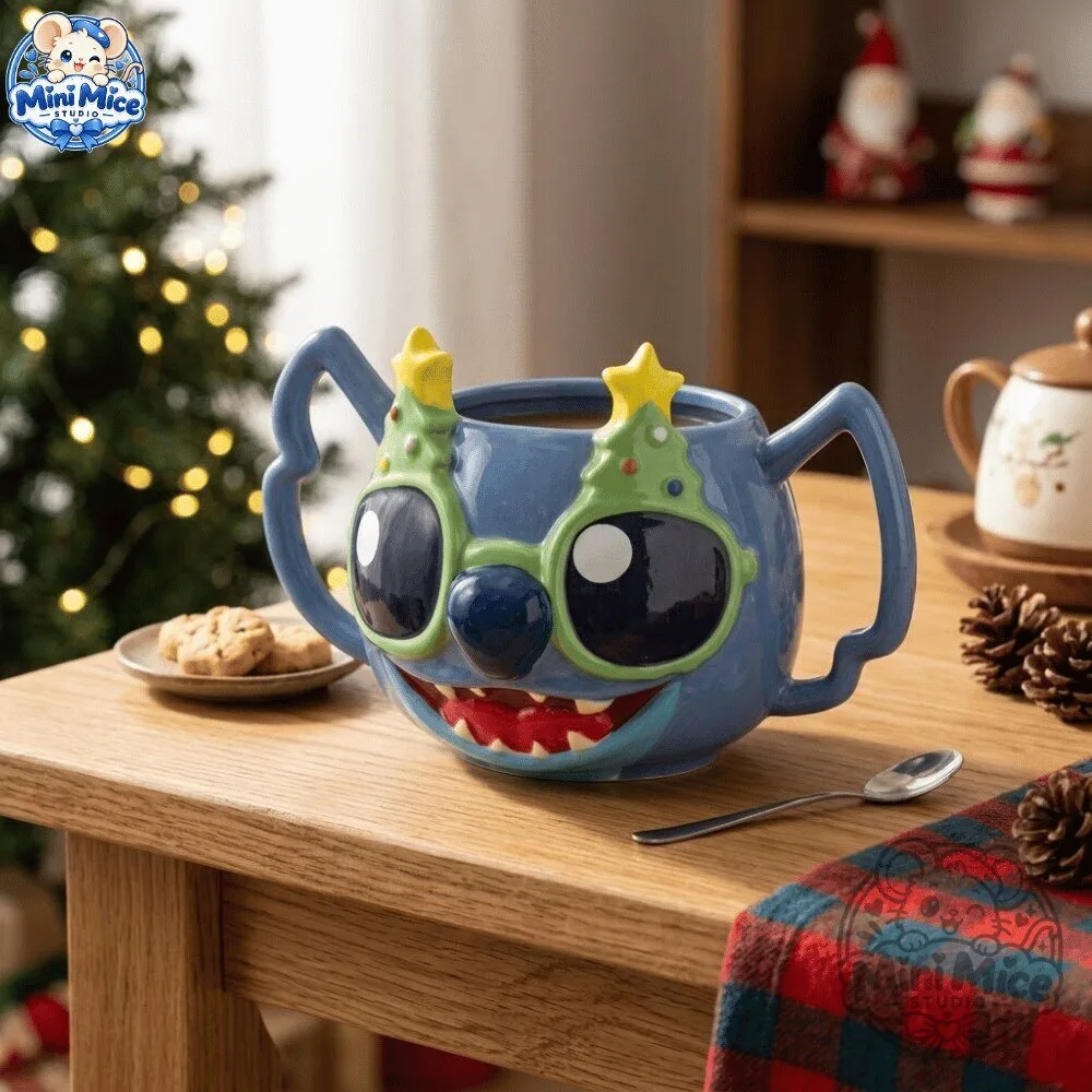 Disney Stitch Christmas 3D Mug 2026 Special 11 Disney Stitch Christmas 3D Mug 2026 Special