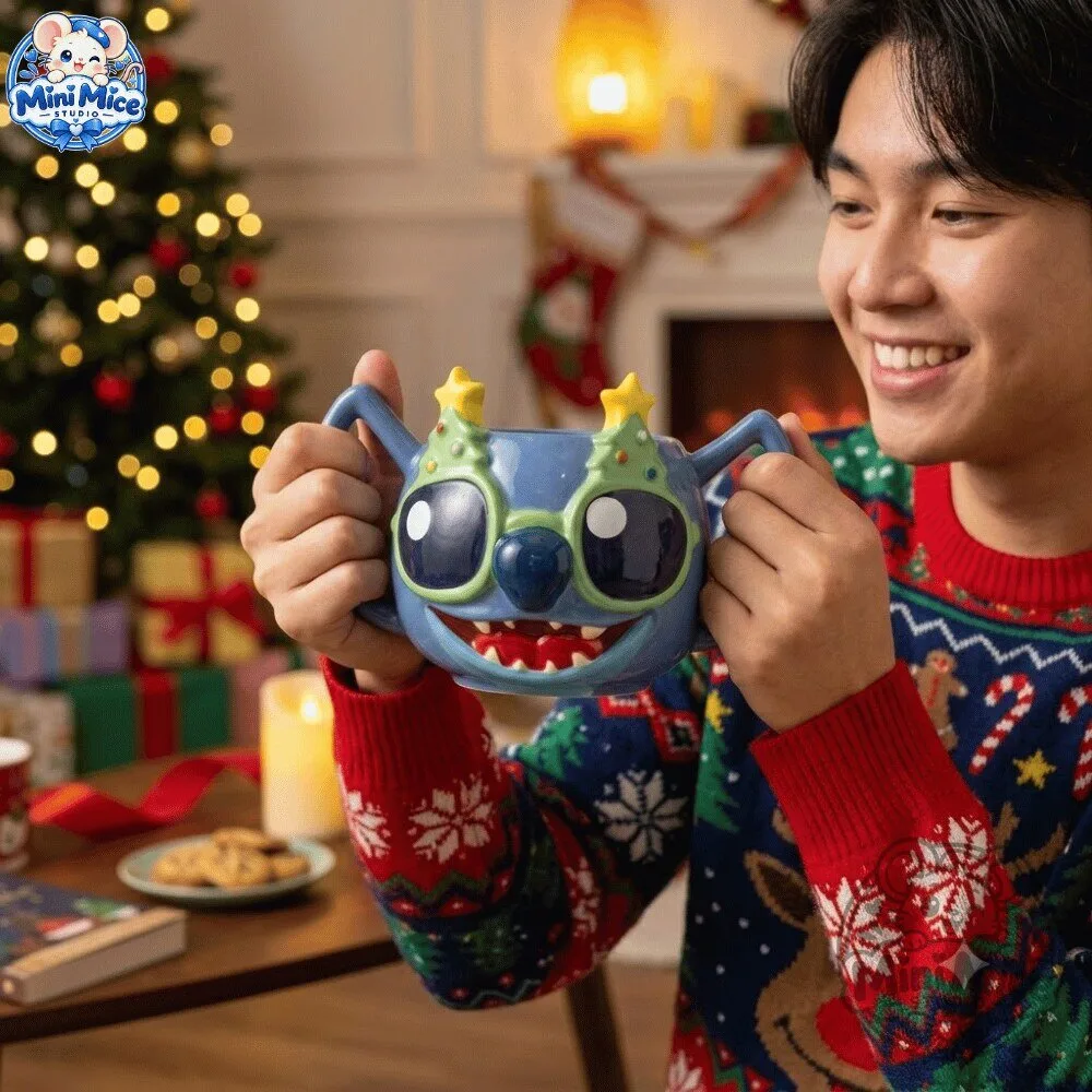 Disney Stitch Christmas 3D Mug 2026 Special 13 Disney Stitch Christmas 3D Mug 2026 Special