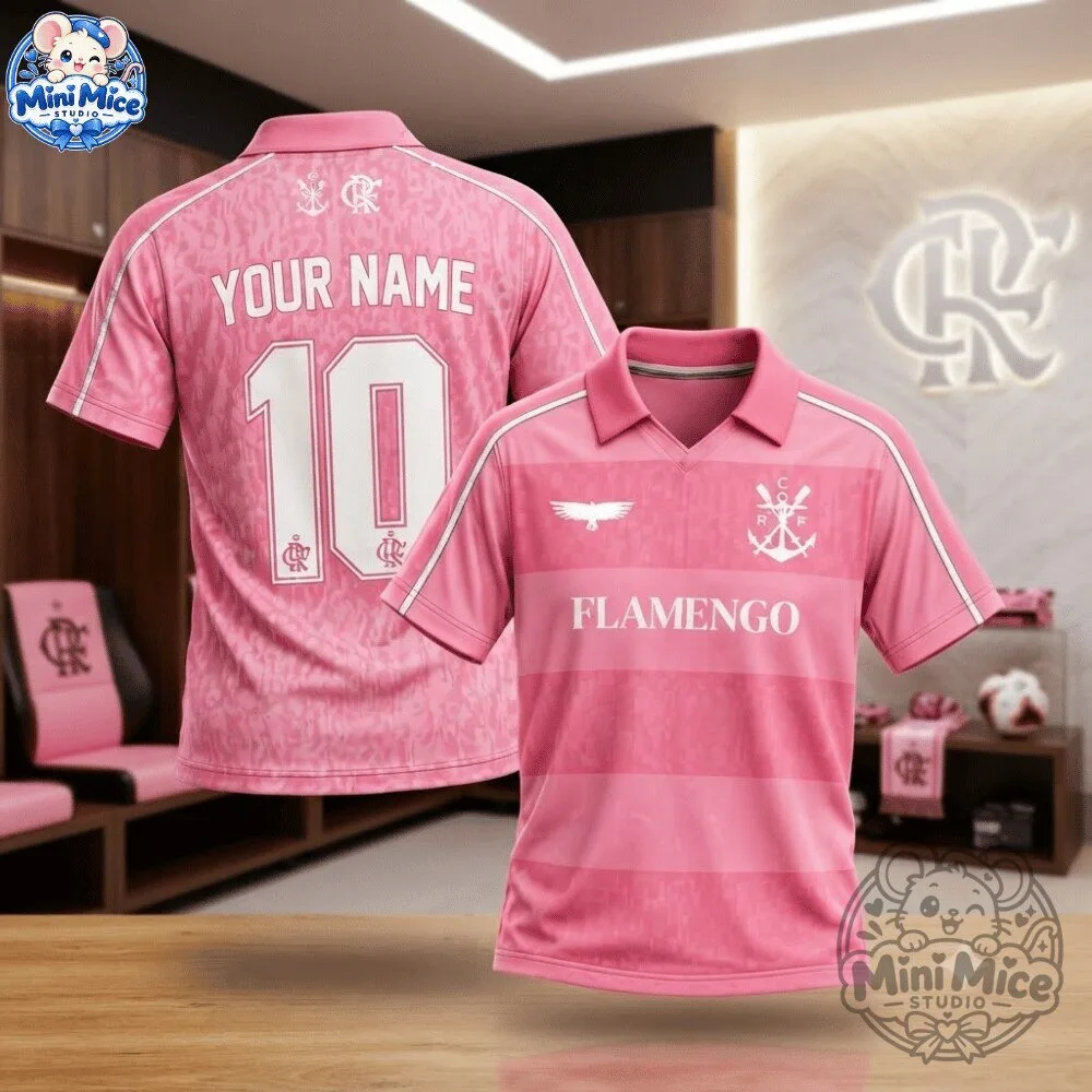 Camisa Flamengo Renova Outubro Rosa 2026 Jersey Shirt 8 Camisa Flamengo Renova Outubro Rosa 2026 Jersey Shirt