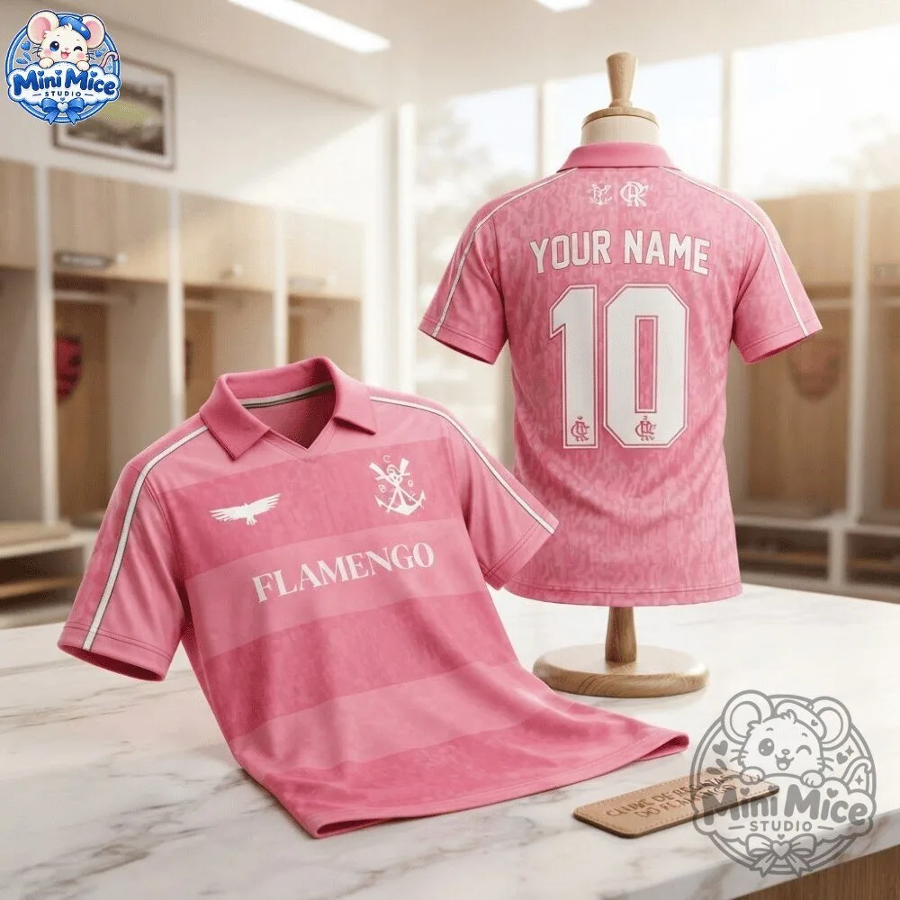 Camisa Flamengo Renova Outubro Rosa 2026 Jersey Shirt 10 Camisa Flamengo Renova Outubro Rosa 2026 Jersey Shirt