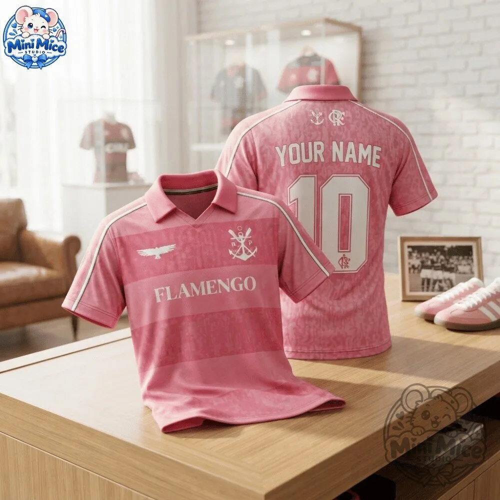 Camisa Flamengo Renova Outubro Rosa 2026 Jersey Shirt 11 Camisa Flamengo Renova Outubro Rosa 2026 Jersey Shirt