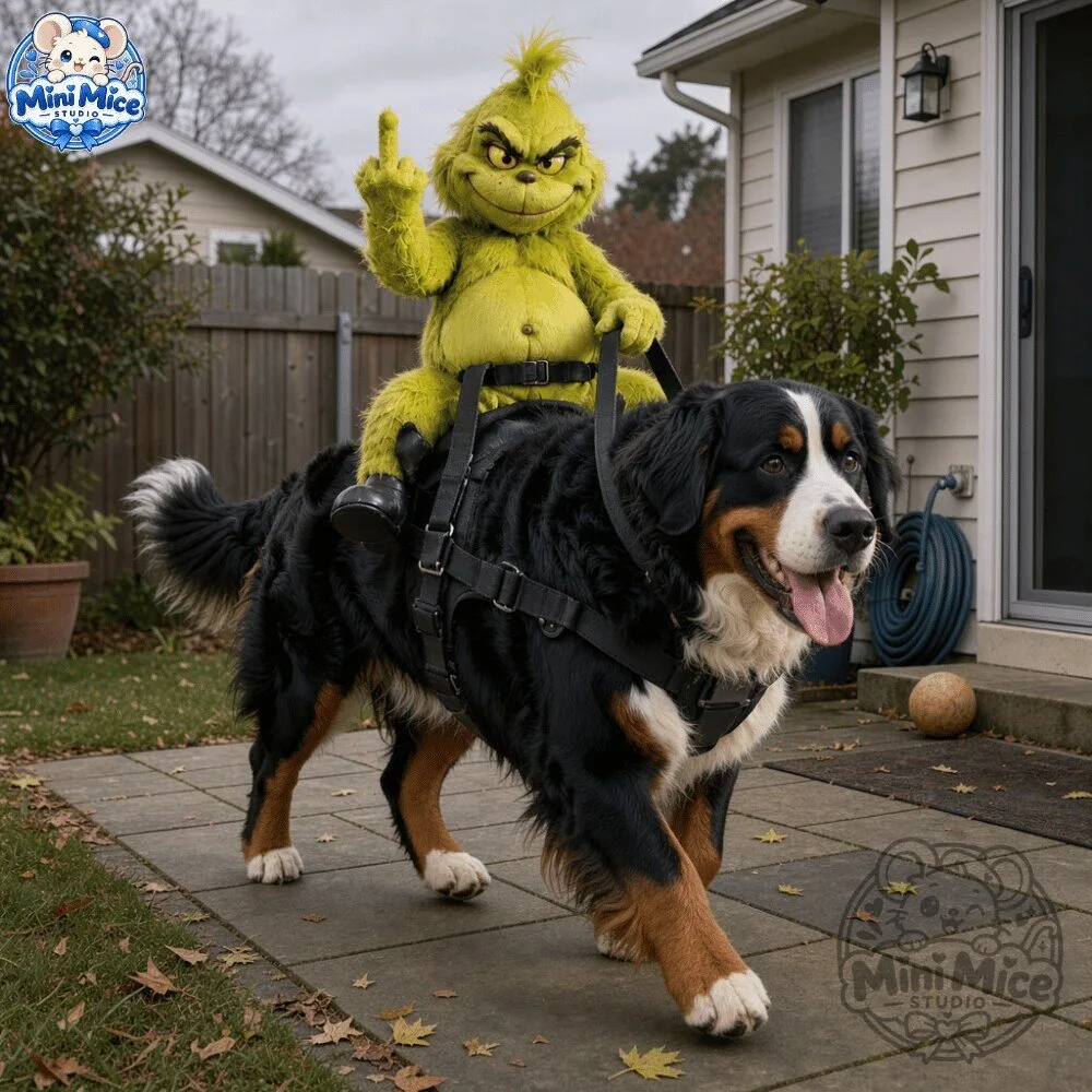 Grumpyrider Grinch Pet Harness Costume Middle Finger Special 2026 10 Grumpyrider Grinch Pet Harness Costume Middle Finger Special 2026