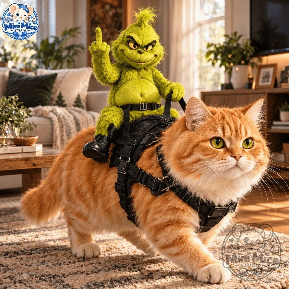 Grumpyrider Grinch Pet Harness Costume Middle Finger Special 2026 11 Grumpyrider Grinch Pet Harness Costume Middle Finger Special 2026