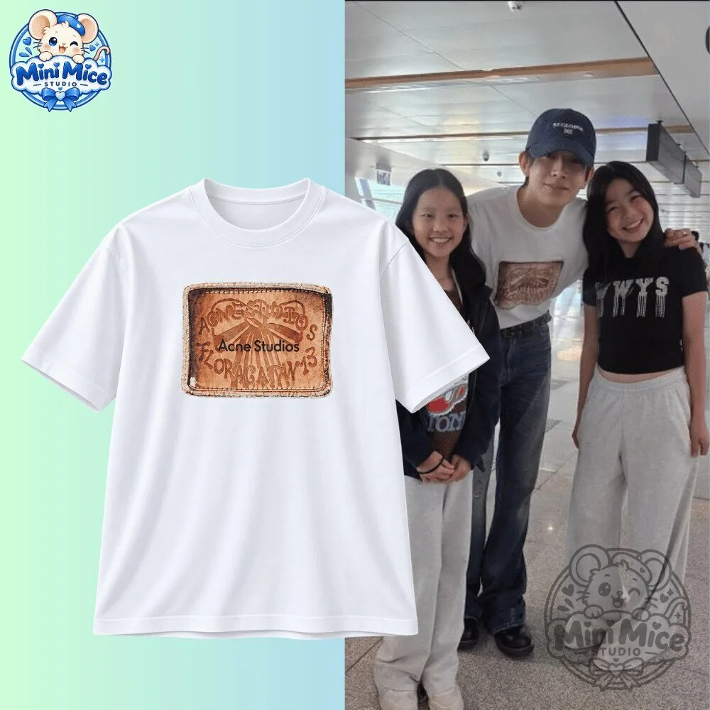 Heeseung Acne Studios Bow Logo T-shirt