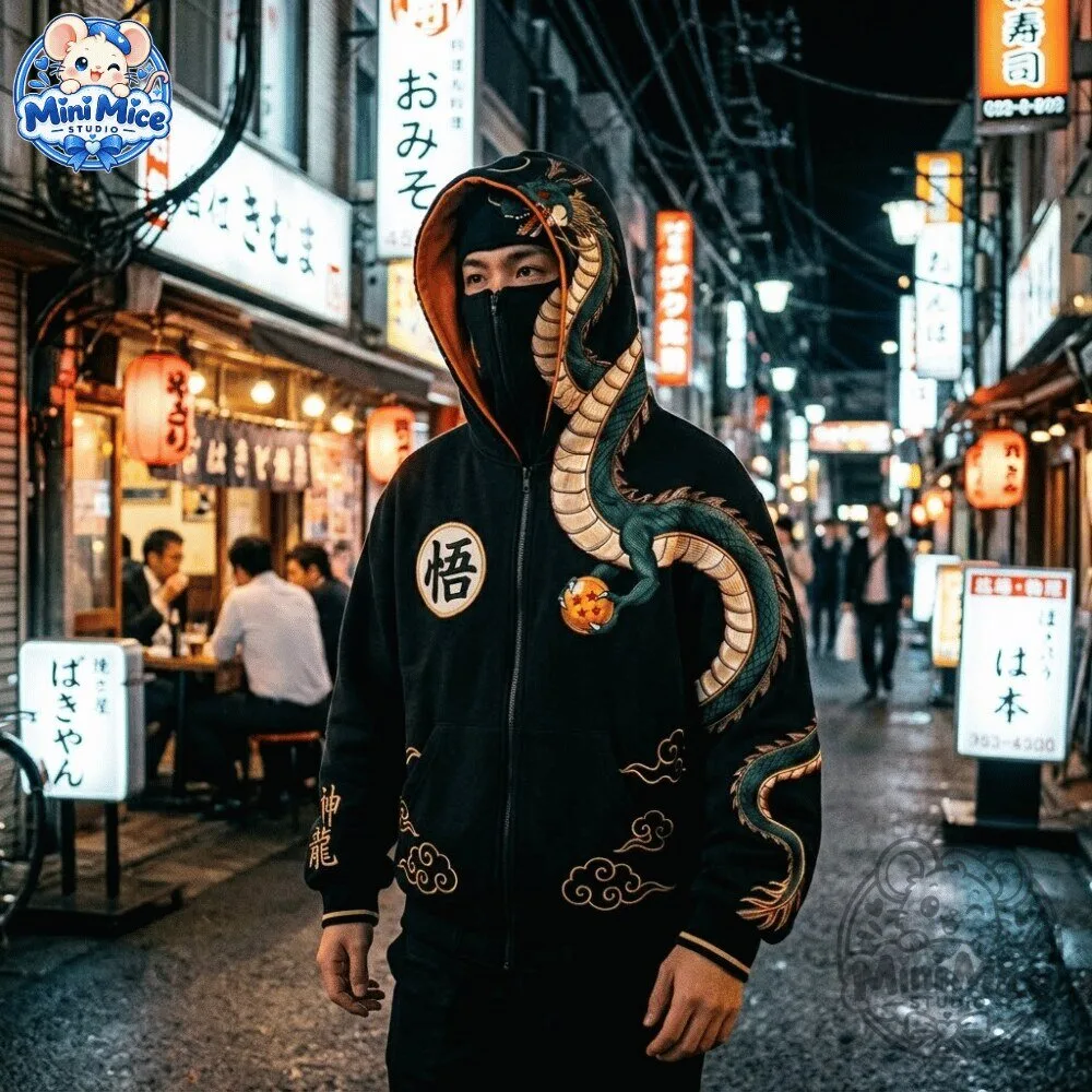 Dragon Ball Shenron Graphic Zip Up Hoodie 2026 Special 9 Dragon Ball Shenron Graphic Zip Up Hoodie 2026 Special